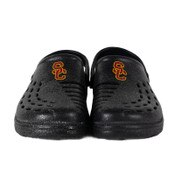 USC Trojans Women's Black SC Interlock Team Color Solid Clog with Strap